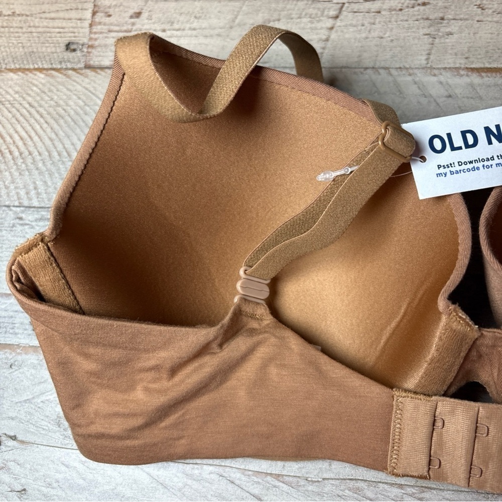 OLD NAVY- LIGHTLY PADDED-PLUNGE-UNDERWIRE-BRA-SIZE-34D-NWT - Picture 6 of 14